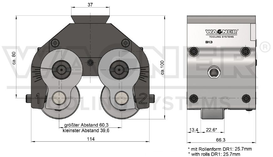 Wagner Tangential-Threadrolling System B13 Wagner Tangential-Threadrolling System B13
