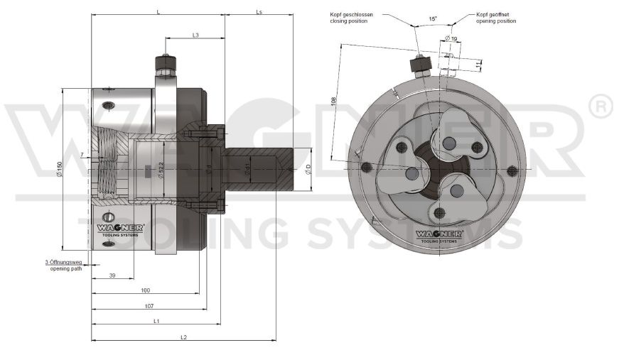 Wagner axial rolling system RS27-56, stationary